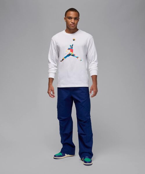 JORDAN BRAND(ジョーダンブランド)の「ジョーダン フライト メンズ ロングスリーブ クルーネック Tシャツ / Jordan Flight Men's Long-Sleeve Crewneck T-Shirt IM6511-100 White(Tシャツ/カットソー・メンズ・ホワイト・XL/S/2XL/L/M)」の5枚目の写真