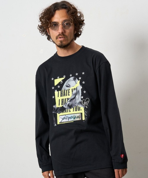 STUD MUFFIN（スタッドマフィン）の「STUD MUFFIN/スタッドマフィン/コットン天竺 I HATE YOU シークイン LS Tシャツ（Tシャツ/カットソー・メンズ・ブラック/ホワイト・3/2/4）」の2枚目の写真