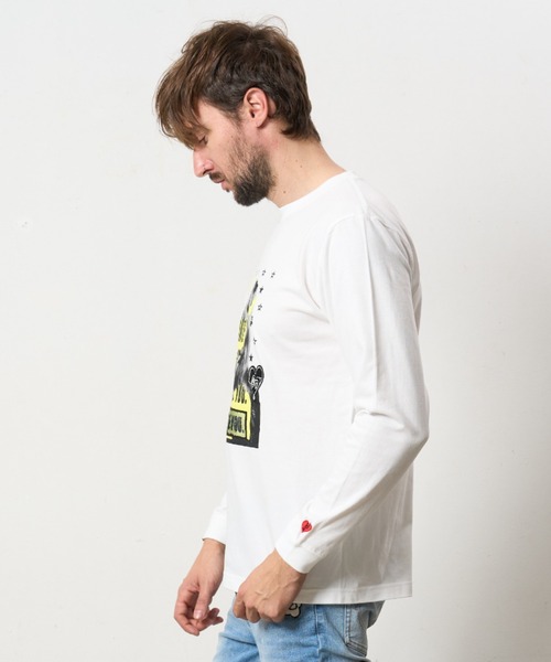 STUD MUFFIN（スタッドマフィン）の「STUD MUFFIN/スタッドマフィン/コットン天竺 I HATE YOU シークイン LS Tシャツ（Tシャツ/カットソー・メンズ・ブラック/ホワイト・3/2/4）」の13枚目の写真