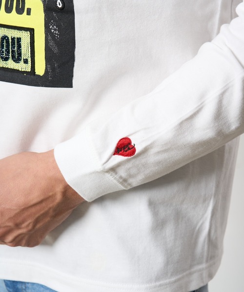 STUD MUFFIN（スタッドマフィン）の「STUD MUFFIN/スタッドマフィン/コットン天竺 I HATE YOU シークイン LS Tシャツ（Tシャツ/カットソー・メンズ・ブラック/ホワイト・3/2/4）」の9枚目の写真