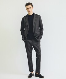 ABAHOUSE GRAY | 【新型/上下2点セット】ポンチ セットアップ/スーツ ジャケット＆スラックス(セットアップ)