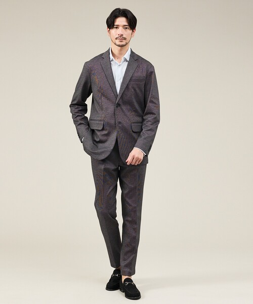 ABAHOUSE GRAY(アバハウスグレイ)の「【新型/上下2点セット】ポンチ セットアップ/スーツ ジャケット&スラックス(セットアップ・メンズ・その他1/ブルー系その他/ネイビー/グレー/その他/ブラック・50/48/46/44)」の7枚目の写真