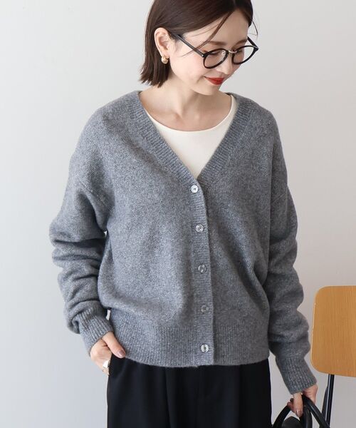 セール】Vネックラメニットカーディガン（カーディガン/ボレロ