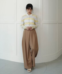 EMMEL REFINES（エメルリファインズ）の「<EMMEL REFINES>EM ダブルベルト ラップライク パンツ（スラックス）」