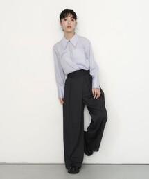 EMMEL REFINES（エメルリファインズ）の「<EMMEL REFINES>EM ダブルベルト ラップライク パンツ（スラックス）」