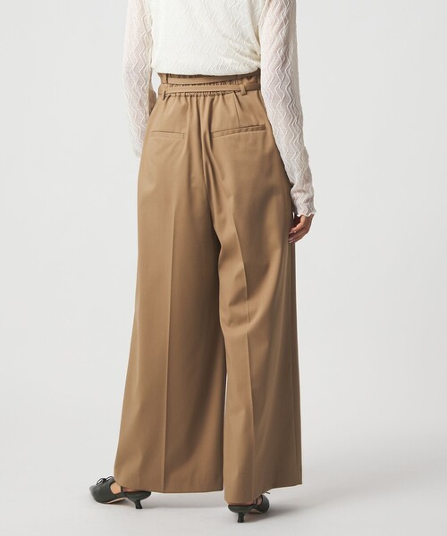 EMMEL REFINES（エメルリファインズ）の「＜EMMEL REFINES＞EM ダブルベルト ラップライク パンツ（スラックス・レディース・ベージュ/ダークグレー・M/S）」の14枚目の写真