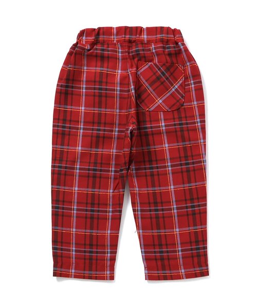 apres les cours（アプレレクール）の「【リンク】フロントボタンチェックパンツ（その他パンツ・キッズ・サックスブルー/レッド・80/90/100/110/120/130）」の13枚目の写真