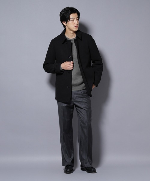 NANO universe（ナノユニバース）の「テックメルトンシングルコート（その他アウター・メンズ・チャコール/ネイビー/ブラック・L/M/S）」の6枚目の写真