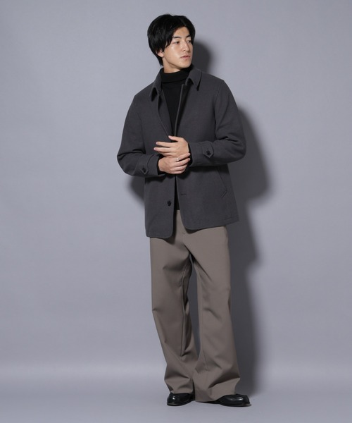 NANO universe（ナノユニバース）の「テックメルトンシングルコート（その他アウター・メンズ・チャコール/ネイビー/ブラック・L/M/S）」の14枚目の写真