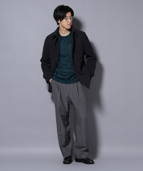 NANO universe（ナノユニバース）の「テックメルトンシングルコート（その他アウター・メンズ・チャコール/ネイビー/ブラック・L/M/S）」の20枚目の写真