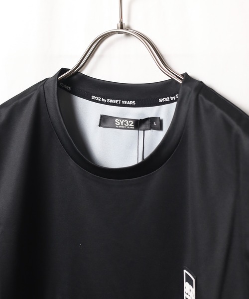 SY32 by SWEET YEARS(エスワイサーティトゥバイスィートイヤーズ)の「【RES】【SY32 by SWEET YEARS】ACTIVE EXCHANGE BOX LOGO TEE(Tシャツ/カットソー・メンズ・ブラック/ホワイト・LARGE/MEDIUM/XX-LARGE/X-LARGE/SMALL)」の10枚目の写真