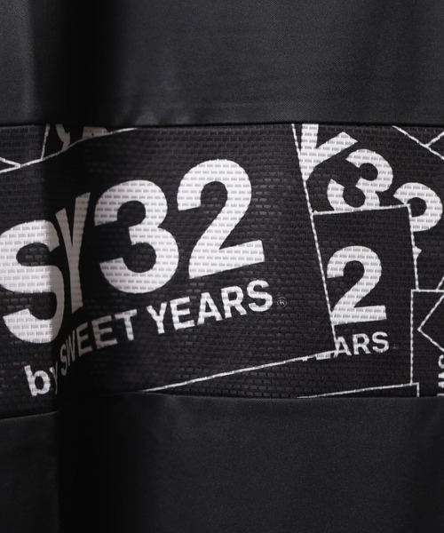 SY32 by SWEET YEARS(エスワイサーティトゥバイスィートイヤーズ)の「【RES】【SY32 by SWEET YEARS】ACTIVE EXCHANGE BOX LOGO TEE(Tシャツ/カットソー・メンズ・ブラック/ホワイト・LARGE/MEDIUM/XX-LARGE/X-LARGE/SMALL)」の13枚目の写真