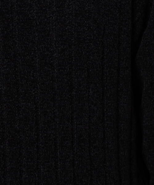 COMME CA ISM(コムサイズム)の「モール ケーブル入りワイドリブニット(ニット/セーター・メンズ・ミント/サックスブルー/ブラック/グレー・LARGE/MEDIUM)」の8枚目の写真