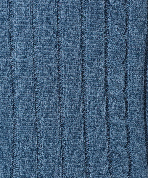 COMME CA ISM(コムサイズム)の「モール ケーブル入りワイドリブニット(ニット/セーター・メンズ・ミント/サックスブルー/ブラック/グレー・LARGE/MEDIUM)」の9枚目の写真