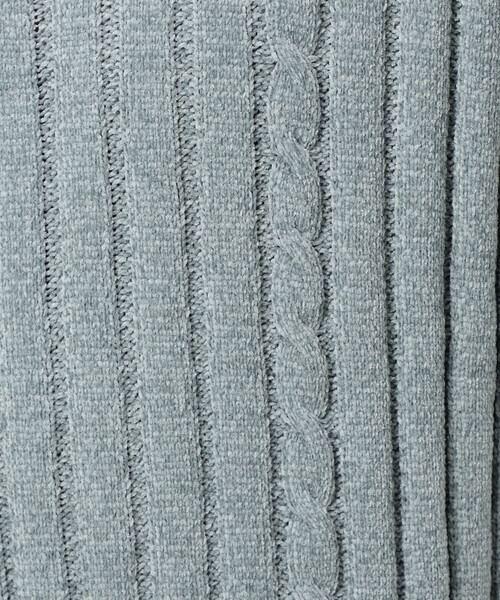 COMME CA ISM(コムサイズム)の「モール ケーブル入りワイドリブニット(ニット/セーター・メンズ・ミント/サックスブルー/ブラック/グレー・LARGE/MEDIUM)」の10枚目の写真