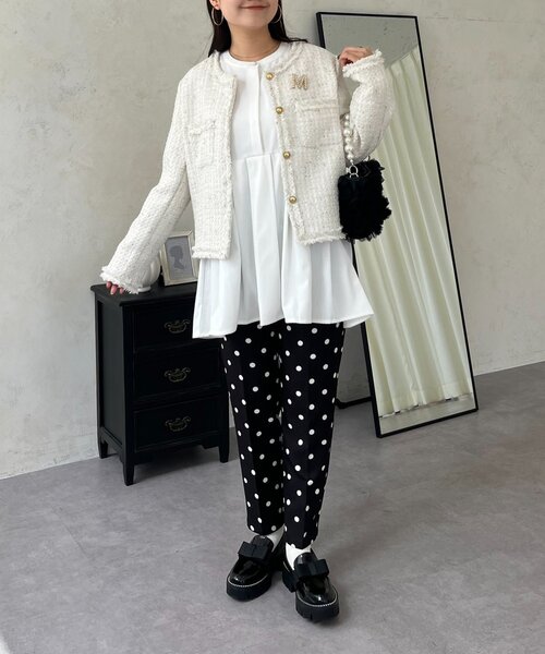 セール】ラメツイードジャケット（ノーカラージャケット）｜prose