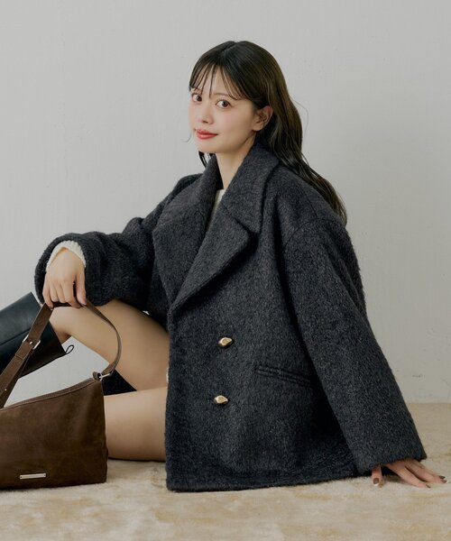 k*a様 CHONO チョノ コート アウター CINOH / チノ | 2023AW CI BOA COCOON COAT オーバー ボアコート 総