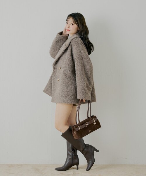 金釦シャギールーズコート（その他アウター）｜Chico（チコ）の