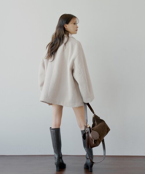 金釦シャギールーズコート（その他アウター）｜Chico（チコ）の