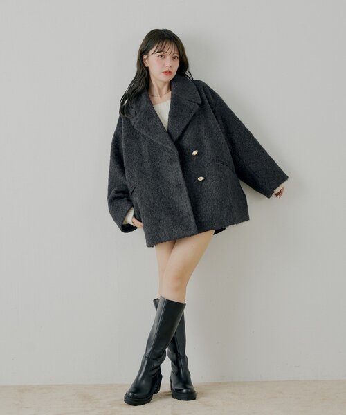 Chico（チコ）の「金釦シャギールーズコート（その他アウター）」 - WEAR