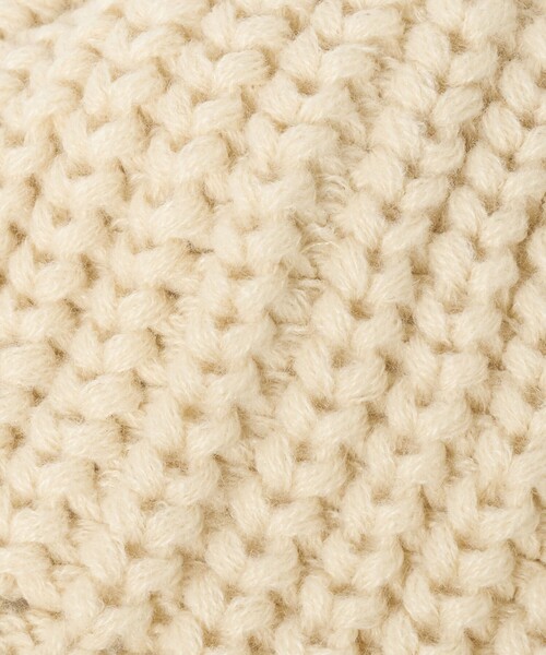 green label relaxing(グリーンレーベルリラクシング)の「ハートモチーフ ニットキャップ / 帽子 / キッズ(ニットキャップ/ビーニー・キッズ・グレー系/クリーム・FREE)」の12枚目の写真