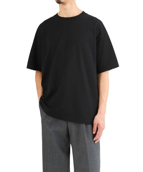 caban（キャバン）の「CABan / キャバン：ドライスビンコットン ハーフスリーブTシャツ：59033103003[MUS]（Tシャツ/カットソー・メンズ・ブラック/ホワイト・L/M）」の7枚目の写真