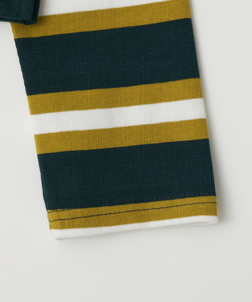 RONRON(ロンロン)の「HENRYNECK COLLAR SLIM LONG SLEEVE OLIVE STRIPE(ポロシャツ・レディース・その他・FREE)」の6枚目の写真