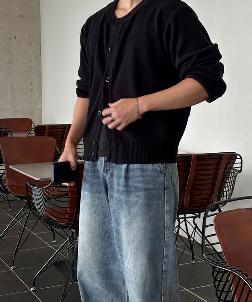 DNSR（ディーエヌエスアール）の「ディープワンタックワイドデニムパンツブルー（デニムパンツ・メンズ・その他・SMALL/MEDIUM/LARGE/X-LARGE）」の3枚目の写真