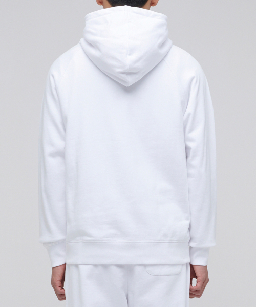 MUSINSA STANDARD（ムシンサスタンダード）の「フード付きスウェットシャツ[白]（パーカー・メンズ・その他・XX-LARGE/XXX-LARGE/SMALL/MEDIUM/LARGE/X-LARGE）」の2枚目の写真