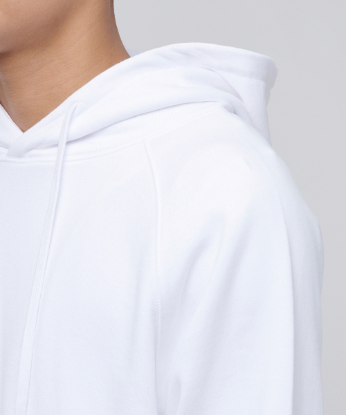 MUSINSA STANDARD（ムシンサスタンダード）の「フード付きスウェットシャツ[白]（パーカー・メンズ・その他・XX-LARGE/XXX-LARGE/SMALL/MEDIUM/LARGE/X-LARGE）」の6枚目の写真