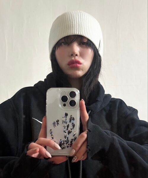 FLAREUP(フレアアップ)の「2.FLARE Knit Beanie (FL-716)(ニットキャップ/ビーニー・レディース・ブラック・FREE)」の17枚目の写真