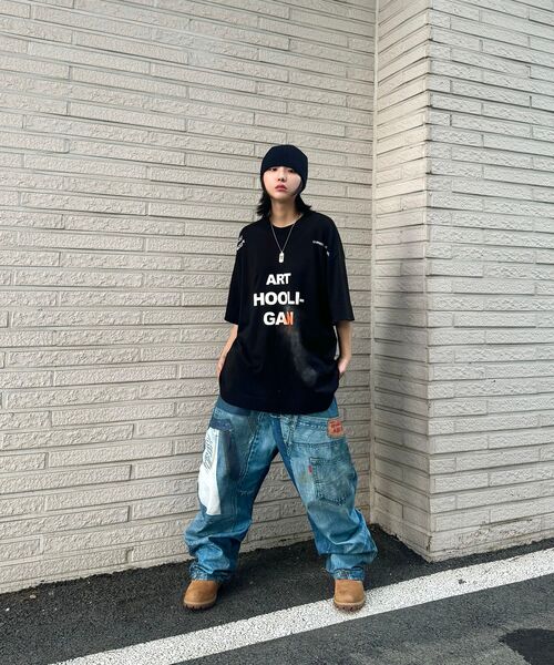 FLAREUP(フレアアップ)の「2.FLARE Knit Beanie (FL-716)(ニットキャップ/ビーニー・レディース・ブラック・FREE)」の4枚目の写真