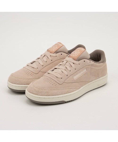 Reebok(リーボック)の「クラブシー 85 / CLUB C 85(スニーカー・メンズ・ライトグレー/コーラルピンク・23.0cm/23.5cm/24.5cm/24.0cm/25.0cm/25.5cm/26.0cm/26.5cm/27.0cm/27.5cm/28.0cm/28.5cm/29.0cm)」の3枚目の写真