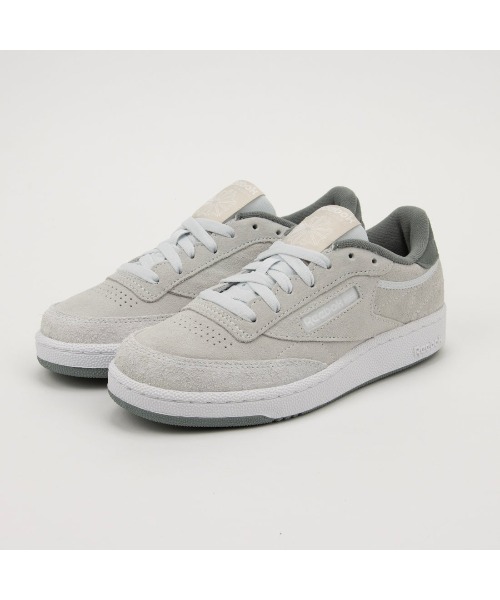 Reebok(リーボック)の「クラブシー 85 / CLUB C 85(スニーカー・メンズ・ライトグレー/コーラルピンク・23.0cm/23.5cm/24.5cm/24.0cm/25.0cm/25.5cm/26.0cm/26.5cm/27.0cm/27.5cm/28.0cm/28.5cm/29.0cm)」の8枚目の写真