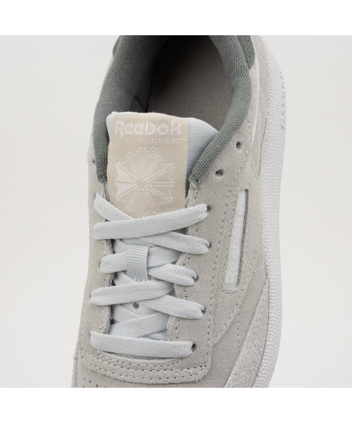 Reebok(リーボック)の「クラブシー 85 / CLUB C 85(スニーカー・メンズ・ライトグレー/コーラルピンク・23.0cm/23.5cm/24.5cm/24.0cm/25.0cm/25.5cm/26.0cm/26.5cm/27.0cm/27.5cm/28.0cm/28.5cm/29.0cm)」の12枚目の写真