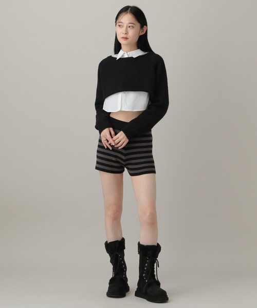 3.3 Field Trip （3.3フィールドトリップ）の「3.3 Field Trip／厚底レースアップファームートンブーツ（ブーツ・レディース・ベージュ/ブラック・MEDIUM/LARGE）」の14枚目の写真