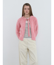 Belted Cardigan Pink