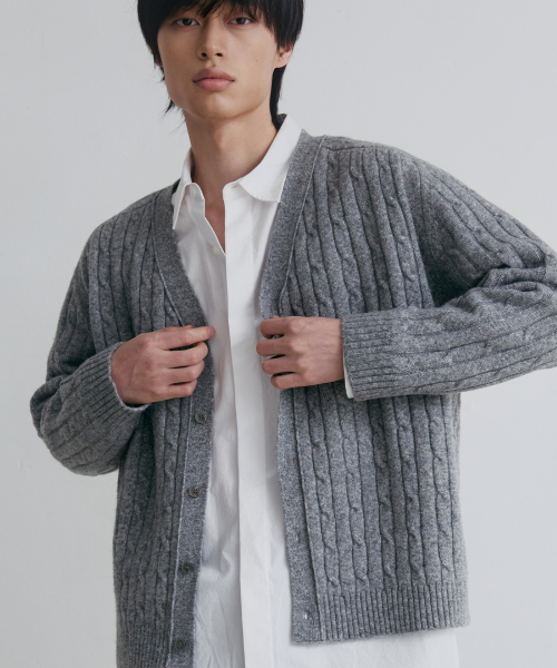 Кёрбл садл клэп кардиган [grey]