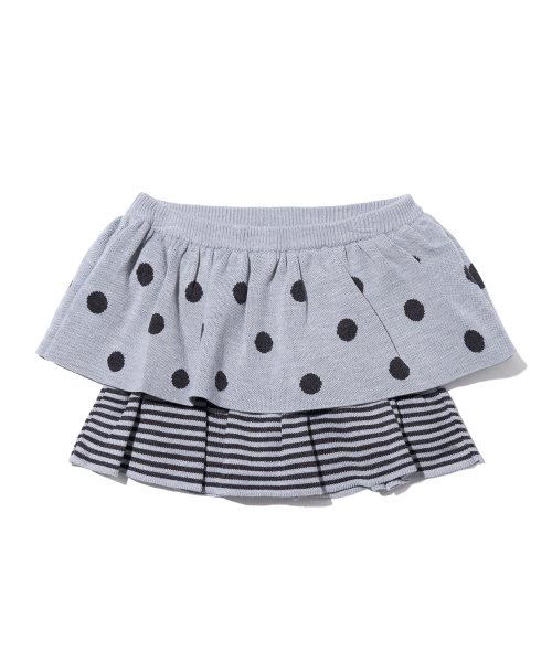 YOUHEE(ユヒ)の「DOT PATTERN RUFFLE KNIT SKIRT GREY(スカート・レディース・その他・SMALL/MEDIUM)」の2枚目の写真