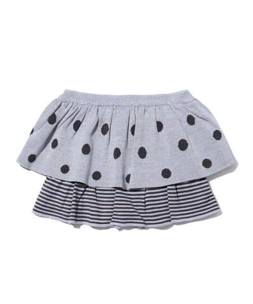 YOUHEE(ユヒ)の「DOT PATTERN RUFFLE KNIT SKIRT GREY(スカート・レディース・その他・SMALL/MEDIUM)」の3枚目の写真