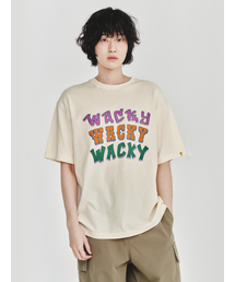 マルチタイポ半袖Tシャツクリーム