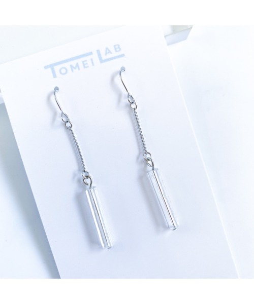 tone(トーン)の「【TOMEI LAB】揺れる クリア ピアス(MA)(ピアス(両耳用)・レディース・クリア・FREE)」の1枚目の写真
