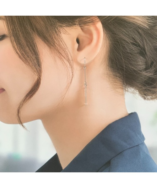 tone(トーン)の「【TOMEI LAB】揺れる クリア ピアス(MA)(ピアス(両耳用)・レディース・クリア・FREE)」の7枚目の写真