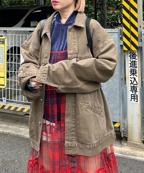 MENDL'S】ウォッシュ加工モンスターカバーオール（デニムジャケット