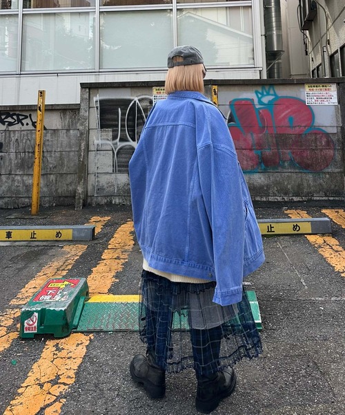 MENDL'S】ウォッシュ加工モンスターカバーオール（デニムジャケット