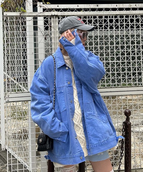 MENDL'S】ウォッシュ加工モンスターカバーオール（デニムジャケット