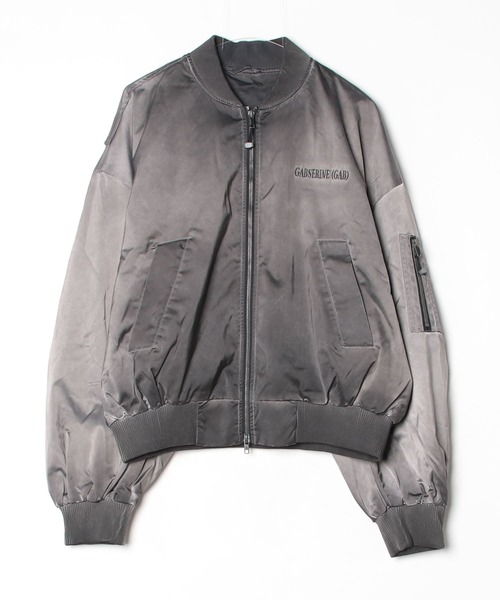 A'GEM/9×.kom『select/セレクト』GABSERINE BACK LOGO MA-1 JACKET