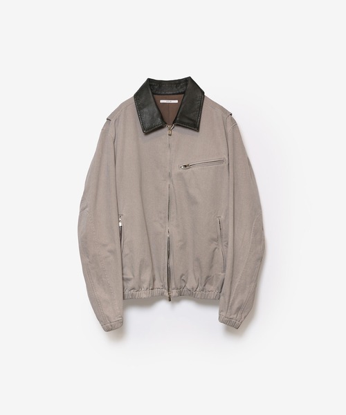 VEIN （ヴェイン）の「サルファーダイド チノクロス ワークJKT / SULFUR DYED CHINO CLOTH WORK JKT（ミリタリージャケット・メンズ・グレー/ベージュ/ブラック・2/1/3）」の3枚目の写真