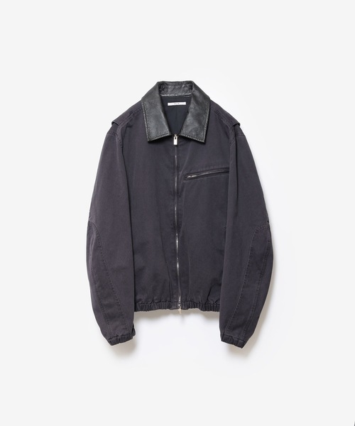 VEIN （ヴェイン）の「サルファーダイド チノクロス ワークJKT / SULFUR DYED CHINO CLOTH WORK JKT（ミリタリージャケット・メンズ・グレー/ベージュ/ブラック・2/1/3）」の2枚目の写真