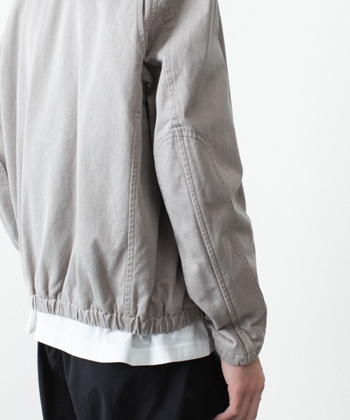 VEIN (ヴェイン)の「サルファーダイド チノクロス ワークJKT / SULFUR DYED CHINO CLOTH WORK JKT(ミリタリージャケット・メンズ・グレー/ベージュ/ブラック・2/1/3/4)」の13枚目の写真